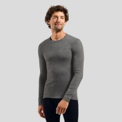 T-shirt thermique Odlo Shirt Col rond Manches longues ACTIVE WARM ECO. Czarne bielizna termoaktywna ODLO, l, bez wzorów, z materiału, bez ramiączek, narciarskie. Za 209.61 zł.