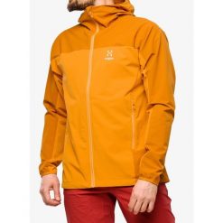 Kurtka softshell męska Haglofs Moran Softshell Hood. Brązowe kurtki Haglöfs, m, bez wzorów, z softshellu, bez kaptura. Za 655.99 zł.