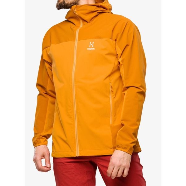 Kurtka softshell męska Haglofs Moran Softshell Hood. Brązowe kurtki Haglöfs, m, bez wzorów, z softshellu, bez kaptura. Za 587.99 zł.