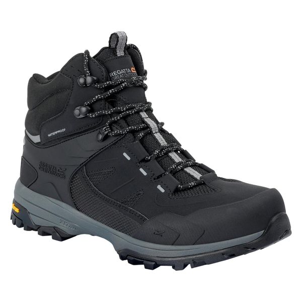 Męskie Buty Do Chodzenia Regen. Brązowe buty turystyczne Regatta, bez wzorów, z gumy, bez zapięcia, trekkingowe. Za 687.99 zł.