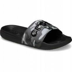 Klapki Dla Dorosłych Crocs All Day Camouflage Slide. Czarne klapki Crocs, z materiału. Za 129.99 zł.