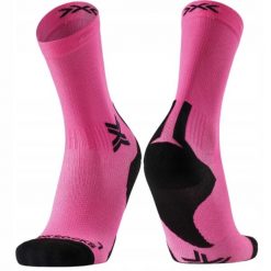 Skarpety unisex X-Socks RUN DISCOVER CREW FLUO PINK/X BLACK P140. Czerwone skarpety X-Socks, bez wzorów. Za 94.99 zł.