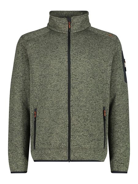 CMP Kurtka polarowa w kolorze zielonym rozmiar: 56. Zielone kurtki CMP, bez wzorów, z materiału, bez kaptura. Za 130.81 zł.