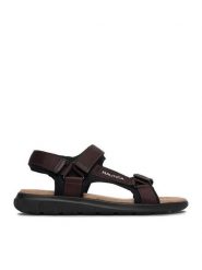 Nautica Sandały CEO-RINO-01 MBS Brązowy. Brązowe sandały Nautica, z materiału, bez zapięcia. Za 129.99 zł.