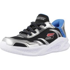 Buty SKECHERS METEOR-LIGHTS Czarny. Czarne buty trekkingowe Skechers, bez wzorów, z syntetyku, bez zapięcia. Za 258.99 zł.