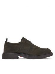Tommy Hilfiger Półbuty Corporate Casual Sde Deck Shoe FM0FM05980 Zielony. Zielone eleganckie półbuty Tommy Hilfiger, bez wzorów, ze skóry, bez obcasa, bez zapięcia. Za 649.99 zł.