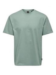 ONLY & SONS Koszulka "Fred" w kolorze zielonym rozmiar: S. Zielone bezrękawniki Only & Sons, s, bez wzorów, z bawełny, bez kołnierzyka, bez ramiączek. Za 48.16 zł.