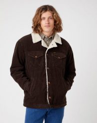 WRANGLER SHERPA JACKET MĘSKA KURTKA PRZEJŚCIOWA DELICIOSO BROWN W445AHH38 112324535. Brązowe kurtki Wrangler, m, bez wzorów, bez kaptura. Za 369.99 zł.