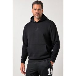 Męska Bluza z kapturem fitness kaptur kieszeń kangurka nadruk na plecach. Czarne bluzy JAY-PI, m, bez wzorów, z bawełny, z kapturem. Za 349.99 zł.