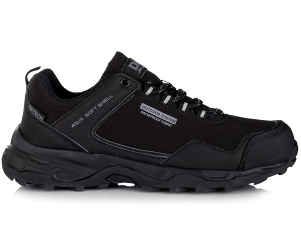 Buty męskie sportowe turystyczne DK PREDATOR SOFTSHELL. Czarne buty turystyczne DK, bez wzorów, z materiału, bez zapięcia, do biegania. Za 159.00 zł.