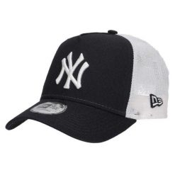 Czapka Z Daszkiem Unisex Dla Dorosłych MLB League New York Yankees. Czarne czapki z daszkiem New Era, bez wzorów, z bawełny. Za 225.99 zł.