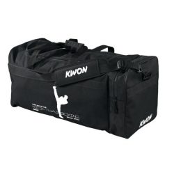 Torba sportowa Kick-thaiboxing Kwon. Czarne torby na ramię KWON, bez wzorów, z nylonu, na ramię, duże, bez dodatków. Za 159.00 zł.