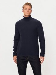 Jack&Jones Golf Cooper 12259310 Granatowy Regular Fit. Niebieskie golfy Jack&Jones, m, bez wzorów, z bawełny, bez kołnierzyka, bez ramiączek. Za 129.99 zł.