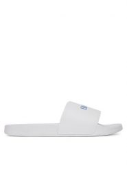 Tommy Hilfiger Klapki Hilfiger Print Tumble Pool Slide FM0FM05505 Biały. Białe klapki Tommy Hilfiger, ze skóry. Za 199.99 zł.