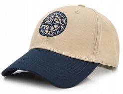 Letnia Czapka z Daszkiem (Bejsbolówka) - Pako Jeans - Róża Wiatrów, Beż. Brązowe czapki z daszkiem Pako Jeans, na lato, bez wzorów, z bawełny. Za 55.00 zł.