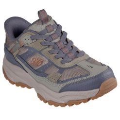Buty trekkingowe męskie Skechers Vigor At. Szare buty trekkingowe Skechers, bez wzorów, z materiału, bez zapięcia. Za 300.00 zł.