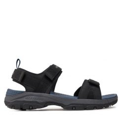Sandały Skechers. Czarne sandały Skechers, bez zapięcia. Za 179.99 zł.