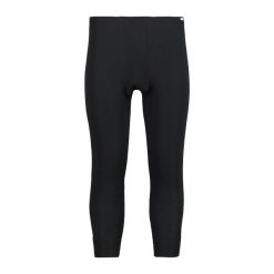 Legginsy o długości 3/4 CMP. Czarne legginsy długie sportowe CMP, xl, bez wzorów, z materiału. Za 129.90 zł.