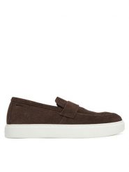 Calvin Klein Półbuty Moccasin Sue Unlined HM0HM01819 Brązowy. Brązowe eleganckie półbuty CALVIN KLEIN, bez wzorów, ze skóry, bez obcasa, bez zapięcia. Za 389.99 zł.