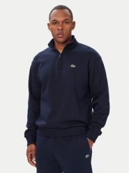 Lacoste Bluza SH8866 Granatowy Regular Fit. Niebieskie bluzy LACOSTE, m, bez wzorów, z bawełny, bez kaptura. Za 639.99 zł.