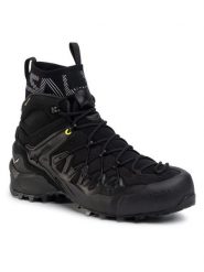Salewa Trekkingi Ms Wildfire Edge Mid Gtx GORE-TEX 61350-0971 Czarny. Czarne buty trekkingowe Salewa, bez wzorów, z gore-texu, bez zapięcia. Za 882.99 zł.