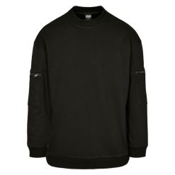 Bluza Urban Classics training terry crew. Czarne bluzy Urban Classics, m, bez wzorów, bez kaptura. Za 214.00 zł.