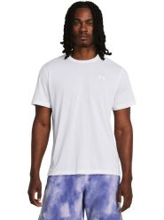 Under Armour Koszulka "Launch" w kolorze białym do biegania rozmiar: L. Białe t-shirty sportowe Under Armour, bez wzorów, z materiału, bez ramiączek, do biegania. Za 93.45 zł.
