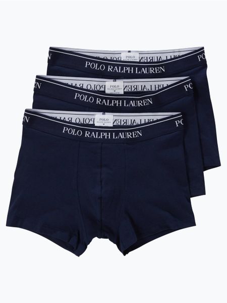 Polo Ralph Lauren Obcisłe bokserki pakowane po 3 szt. Mężczyźni Bawełna niebieski, L. Niebieskie bokserki Polo Ralph Lauren, l, bez wzorów, z bawełny. Za 249.95 zł.