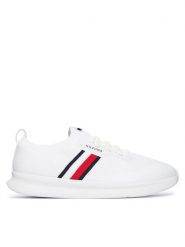Tommy Hilfiger Sneakersy Lightweight Knitted Runner FM0FM05756 Biały. Białe buty sportowe casual Tommy Hilfiger, bez wzorów, z materiału, bez zapięcia. Za 409.99 zł.
