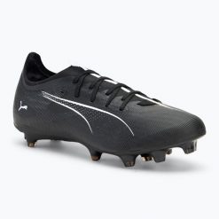 Buty piłkarskie PUMA Ultra 5 Match FG/AG puma. Czarne buty treningowe Puma, bez wzorów, do piłki nożnej. Za 229.99 zł.
