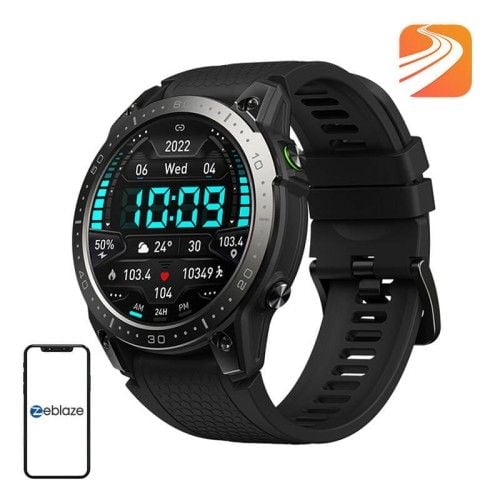 Smartwatch Zeblaze Ares 3 Pro (Czarny). Czarne zegarki smartwatch Zeblaze, bez wzorów. Za 158.99 zł.