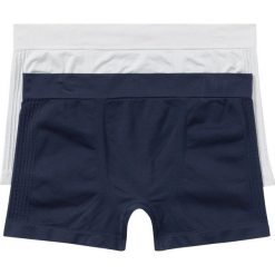 Bokserki bezszwowe (2 pary) bonprix matowy srebrny - ciemnoniebieski. Bokserki marki bonprix. Za 17.98 zł.