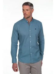 The Time of Bocha Koszula - Regular fit - w kolorze niebieskim rozmiar: M. Niebieskie koszule The Time of Bocha, m, bez wzorów, bez kołnierzyka, bez ramiączek. Za 173.99 zł.