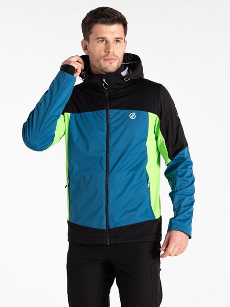 Dare 2b Kurtka softshellowa "Mountaineer" w kolorze niebiesko-czarno-zielonym rozmiar: M. Niebieskie kurtki outdoor i hardshell Dare 2B, m, bez wzorów, bez kaptura. Za 224.52 zł.