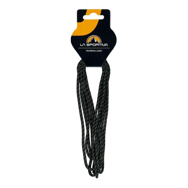 Sznurowadła La Sportiva Approach 147 cm - black/yellow. Czarne buty trekkingowe La Sportiva, bez wzorów, bez zapięcia. Za 11.79 zł.