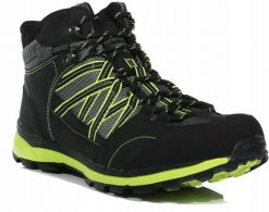 Buty trekkingowe męskie Samaris Mid II Regatta. Czarne buty turystyczne Regatta, bez wzorów, z materiału, bez zapięcia, trekkingowe. Za 224.49 zł.