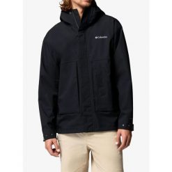 Kurtka przeciwdeszczowa Columbia Street Heights Shell Jacket. Czarne kurtki Scarpa, m, bez wzorów, bez kaptura. Za 960.69 zł.