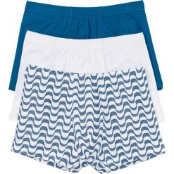 Bokserki (3 pary) bonprix biało-niebieski z nadrukiem. Bokserki marki Under Armour. Za 29.97 zł.