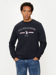 U.S. Polo Assn. Bluza MUP1660 Granatowy Regular Fit. Niebieskie bluzy U.S. Polo Assn., m, bez wzorów, z bawełny, bez kaptura. Za 169.99 zł.