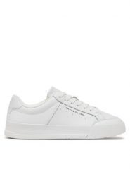 Tommy Hilfiger Sneakersy Th Court Mix Lth FM0FM05489 Biały. Białe buty sportowe casual Tommy Hilfiger, bez wzorów, ze skóry, bez zapięcia. Za 299.99 zł.