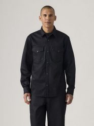 Levi's Koszula w kolorze czarnym rozmiar: L. Czarne koszule Levi's®, l, bez wzorów, z bawełny, bez kołnierzyka, bez ramiączek. Za 131.12 zł.