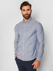 Tommy Jeans Koszula Oxford DM0DM09594 Niebieski Slim Fit. Niebieskie koszule Tommy Jeans, l, bez wzorów, z bawełny, bez kołnierzyka, bez ramiączek. Za 219.99 zł.