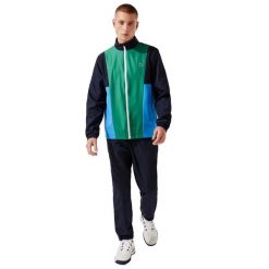 Dres treningowy męski Lacoste Sport. Niebieskie komplety dresowe LACOSTE, m, bez wzorów, z dresówki, bez ramiączek. Za 492.00 zł.