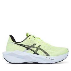 Buty do biegania Asics. Żółte buty do biegania ASICS, bez wzorów, bez zapięcia, do biegania. Za 709.99 zł.