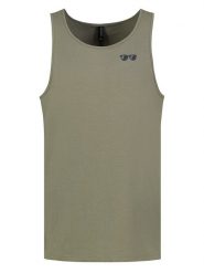 Eight2Nine Top w kolorze khaki rozmiar: S. Brązowe bezrękawniki Eight2Nine, s, bez wzorów, z bawełny, bez kołnierzyka, bez ramiączek. Za 41.98 zł.