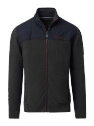 CASAMODA Bluza w kolorze czarno-oliwkowym rozmiar: 4XL. Brązowe bluzy CASAMODA, xl, bez wzorów, z bawełny, bez kaptura. Za 148.96 zł.