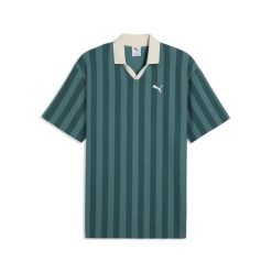 Męska koszulka polo PUMA Class Pinnacle o luźnym kroju PUMA. Szare koszulki polo Puma, m, bez wzorów, bez kołnierzyka, bez ramiączek, trekkingowe. Za 179.00 zł.