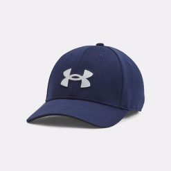 Czapka z daszkiem męska Under Armour Blitzing Adjustable Cap. Niebieskie czapki z daszkiem Under Armour, bez wzorów. Za 74.99 zł.