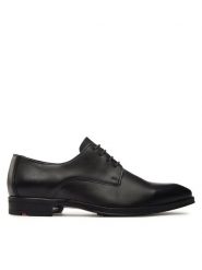 Lloyd Półbuty 23-588-00 Czarny. Czarne eleganckie półbuty Lloyd, bez wzorów, ze skóry, bez obcasa, bez zapięcia. Za 249.99 zł.