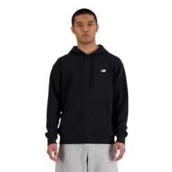 Bluza sportowa męska New Balance MT41511BK. Czarne bluzy z kapturem New Balance, m, bez wzorów, z materiału, z kapturem. Za 387.00 zł.